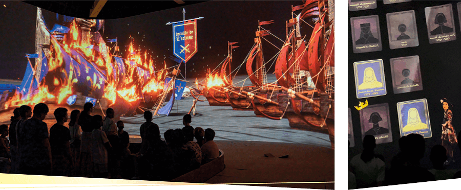salle360-2ph guerre de cent ans projection vidéo géante